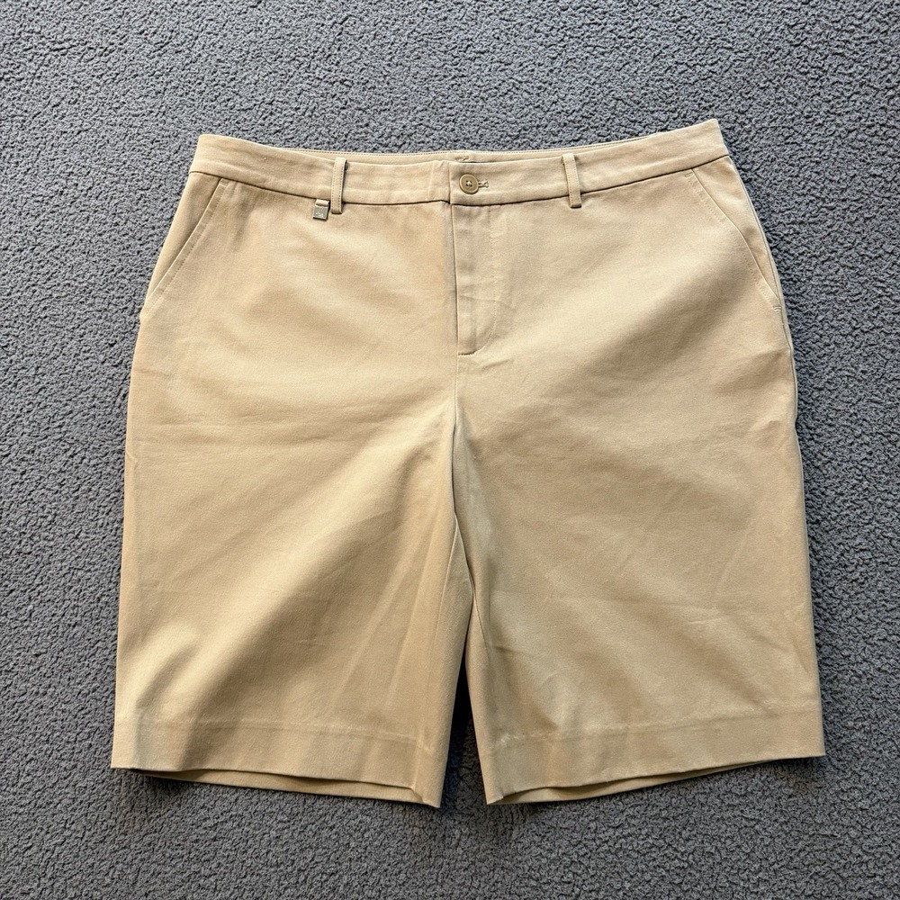 Lauren Ralph Lauren Black Label Tan Bermuda Shorts Khaki Chino Women's 14